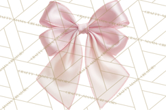 Bows Clipart, Girly Pastel Decorative Png, Layered Satin Product Image 4