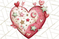 Valentine Clipart PNG, Love Notes Doodles, Envelopes Hearts Product Image 5