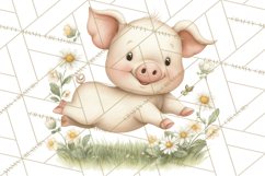 Vintage Farm Animal Clipart, Whimsical Farm Animals Clip Art Product Image 5