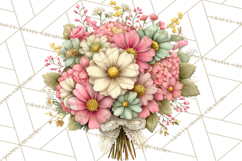 Spring Cottagecore Florals Clipart, Wildflower Bouquets Product Image 5