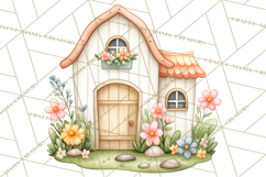 Farm Clipart, Woodland Farm Animals, Cows Pigs Chickens Png Product Image 2