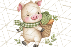 Vintage Farm Animal Clipart, Whimsical Farm Animals Clip Art Product Image 2