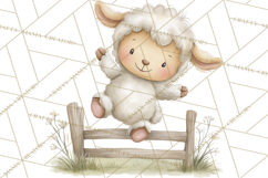 Vintage Farm Animal Clipart, Whimsical Farm Animals Clip Art Product Image 3