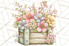 Spring Cottagecore Florals Clipart, Wildflower Bouquets Product Image 4