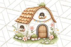 Farm Clipart, Woodland Farm Animals, Cows Pigs Chickens Png Product Image 4