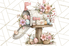Easter Letters and Mail PNG, Spring Stationery Clipart Product Image 4