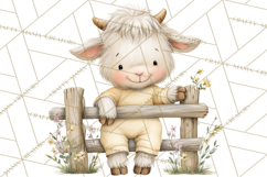 Vintage Farm Animal Clipart, Whimsical Farm Animals Clip Art Product Image 5
