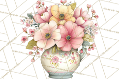 Spring Cottagecore Florals Clipart, Wildflower Bouquets Product Image 3
