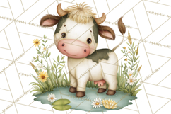 Vintage Farm Animal Clipart, Whimsical Farm Animals Clip Art Product Image 4