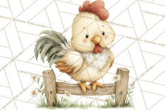 Vintage Farm Animal Clipart, Whimsical Farm Animals Clip Art Product Image 5