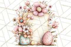 Easter Letters and Mail PNG, Spring Stationery Clipart Product Image 5