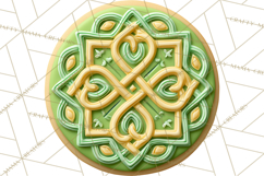 St Patrick’s Day Cookies Clipart, Shamrock Cookie PNG Product Image 2