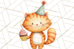 Farm Birthday Clipart PNG, Watercolor Farm Animals Birthday Product Image 2