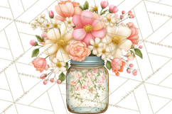 Spring Cottagecore Florals Clipart, Wildflower Bouquets Product Image 3