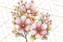 Spring Cottagecore Florals Clipart, Wildflower Bouquets Product Image 5