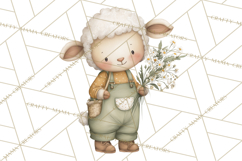 Vintage Farm Animal Clipart, Whimsical Farm Animals Clip Art Product Image 5