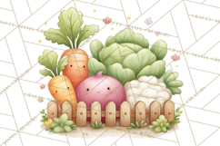 Farm Clipart, Woodland Farm Animals, Cows Pigs Chickens Png Product Image 2
