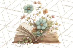Spring Dark Academia Floral Botanical PNG Clipart Product Image 2