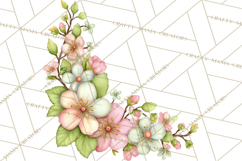 Spring Cottagecore Florals Clipart, Wildflower Bouquets Product Image 3