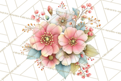 Spring Cottagecore Florals Clipart, Wildflower Bouquets Product Image 4