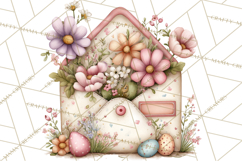 Easter Letters and Mail PNG, Spring Stationery Clipart Product Image 4