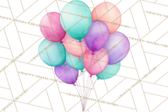 Farm Birthday Clipart PNG, Watercolor Farm Animals Birthday Product Image 5