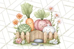Farm Clipart, Woodland Farm Animals, Cows Pigs Chickens Png Product Image 5