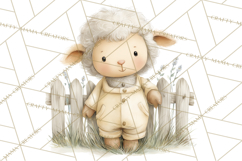 Vintage Farm Animal Clipart, Whimsical Farm Animals Clip Art Product Image 3