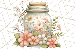 Spring Cottagecore Florals Clipart, Wildflower Bouquets Product Image 3