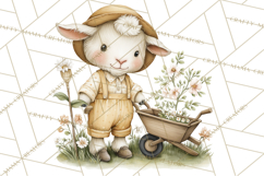 Vintage Farm Animal Clipart, Whimsical Farm Animals Clip Art Product Image 4
