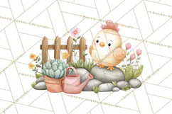 Farm Clipart, Woodland Farm Animals, Cows Pigs Chickens Png Product Image 5
