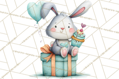 Farm Birthday Clipart PNG, Watercolor Farm Animals Birthday Product Image 5