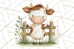 Vintage Farm Animal Clipart, Whimsical Farm Animals Clip Art Product Image 2
