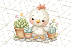 Farm Clipart, Woodland Farm Animals, Cows Pigs Chickens Png Product Image 2