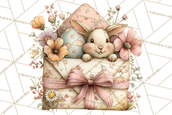 Easter Letters and Mail PNG, Spring Stationery Clipart Product Image 3