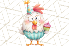 Farm Birthday Clipart PNG, Watercolor Farm Animals Birthday Product Image 3