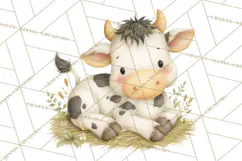 Vintage Farm Animal Clipart, Whimsical Farm Animals Clip Art Product Image 4