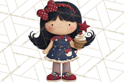 Patriotic Kids Clipart for 4th of July, USA Children PNG Product Image 3