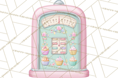 50s Retro Kitchen Clipart, Vintage 1950s Kitchen Appliances Product Image 3