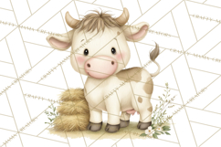 Vintage Farm Animal Clipart, Whimsical Farm Animals Clip Art Product Image 5