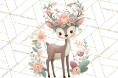 Spring Garden Animals Clipart, Whimsical Bunny Duck Frog Png Product Image 3