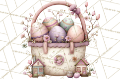 Easter Picnic Animal Clipart, Cute Spring Picnic PNG Product Image 3