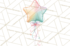 Pastel Birthday Clipart, Soft Party Decorations PNG, Festive Product Image 4