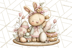 Easter Picnic Animal Clipart, Cute Spring Picnic PNG Product Image 3