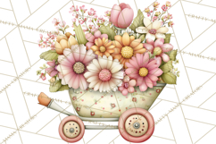 Spring Market Icons Clipart, Rustic Produce and Farm Stand Product Image 3