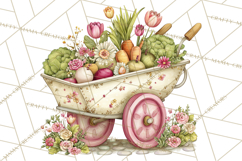Spring Market Icons Clipart, Rustic Produce and Farm Stand Product Image 4