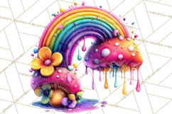 Bright Valentine Rainbows, Red Pink Hearts, Glossy Love Product Image 4