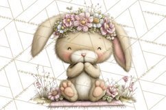 Easter Picnic Animal Clipart, Cute Spring Picnic PNG Product Image 5