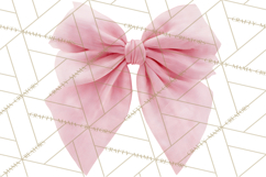 Bows Clipart, Girly Pastel Decorative Png, Layered Satin Product Image 4