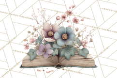 Spring Dark Academia Floral Botanical PNG Clipart Product Image 4